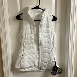 NWT white lululemon another mile vest